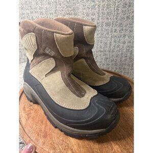 Columbia Men's Suede & Rubber Insulated Waterproof Snow Boots Size 8 .
